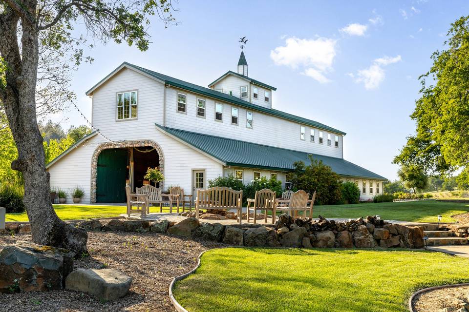 Back of barn