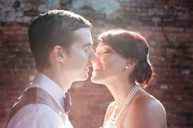 The groom and bride