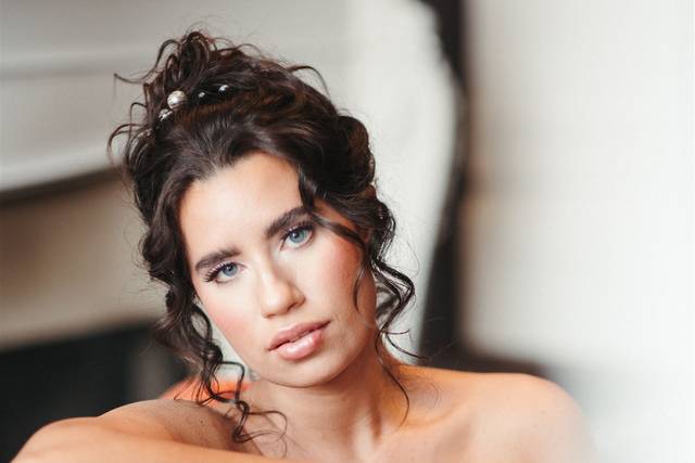 Curly Hair Updo by Alexandra
