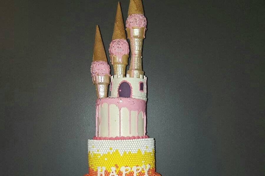 7 tier cake for a 7-year-old MTV reality star.  Featured on MTV news for Teen Mom OG.