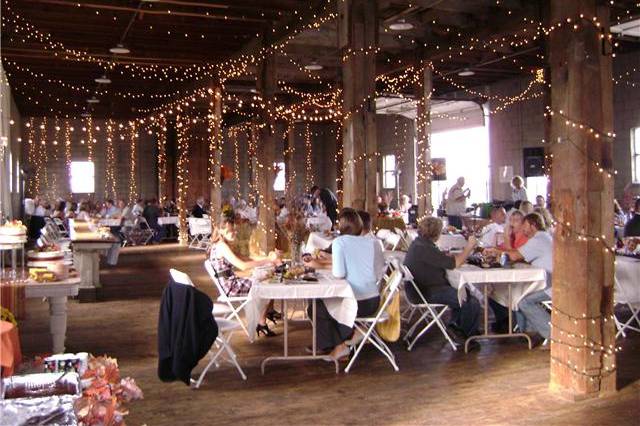 Indoor barn wedding