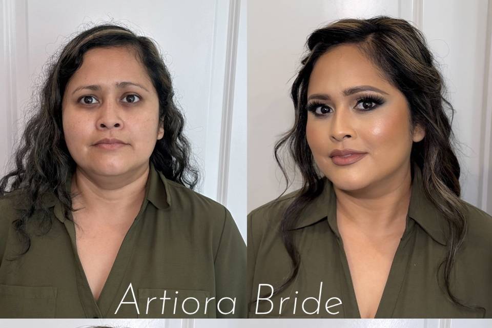 Bridal makeup & hair
