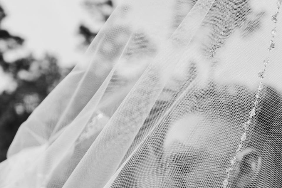 Kiss under veil
