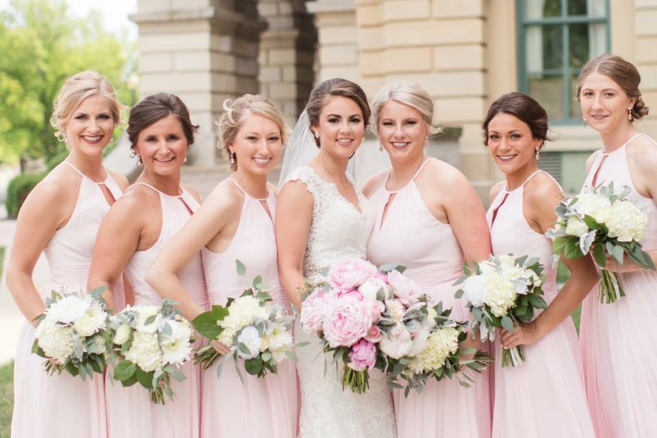 Anna Maria bridal party makeup
