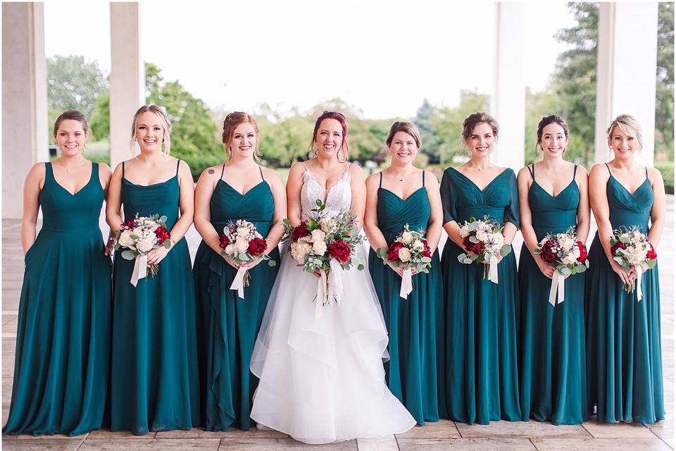 Bridal party glam