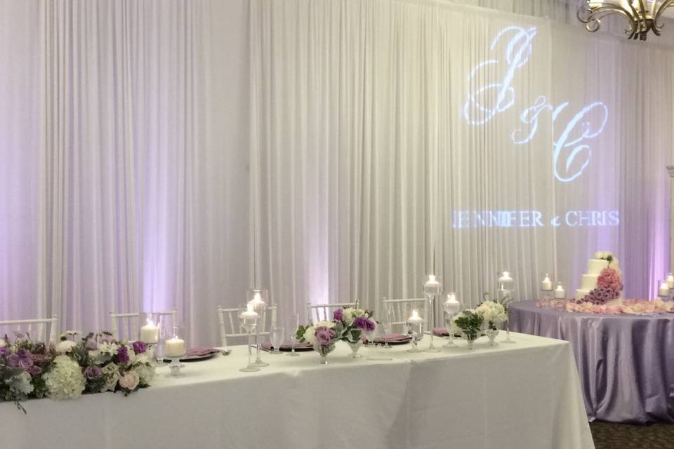 Head Table & Gobo Light