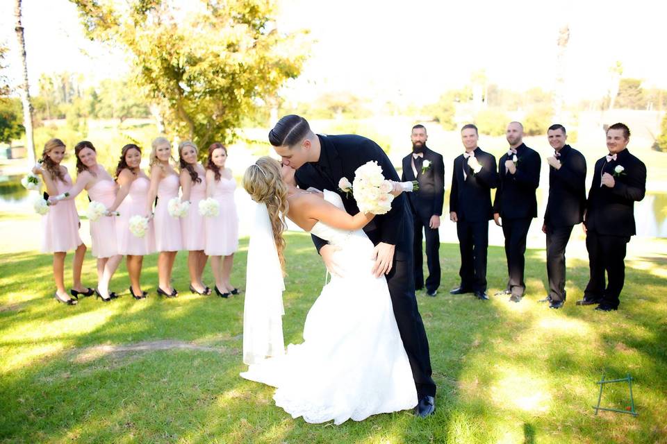 Bridal Party on the Greens