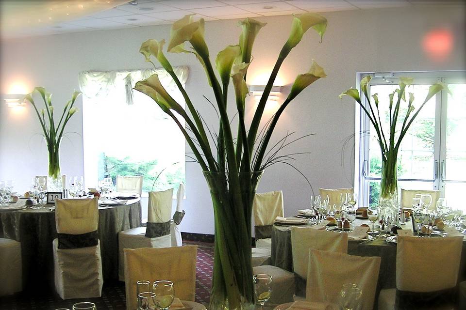 Tall flower centerpieces