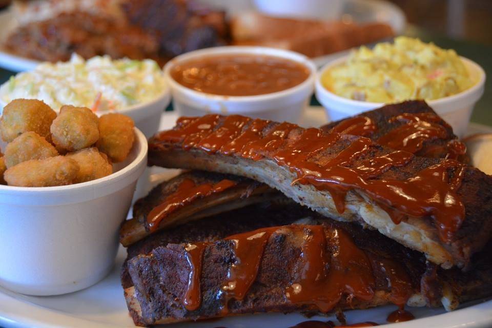 Smoked Barbecue Ribs with all of the trimmings!