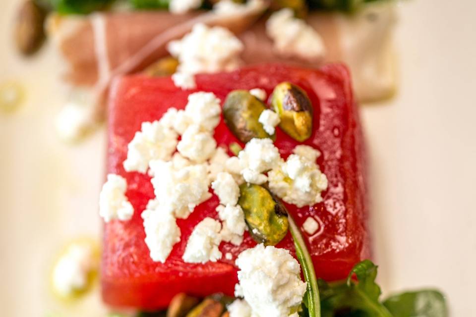 Compressed Watermelon Salad