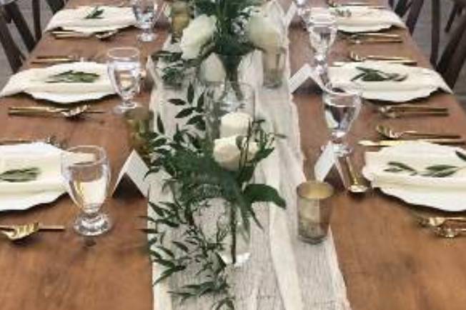 Rustic Wedding Tablescape