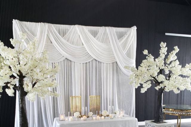Top table wedding reception