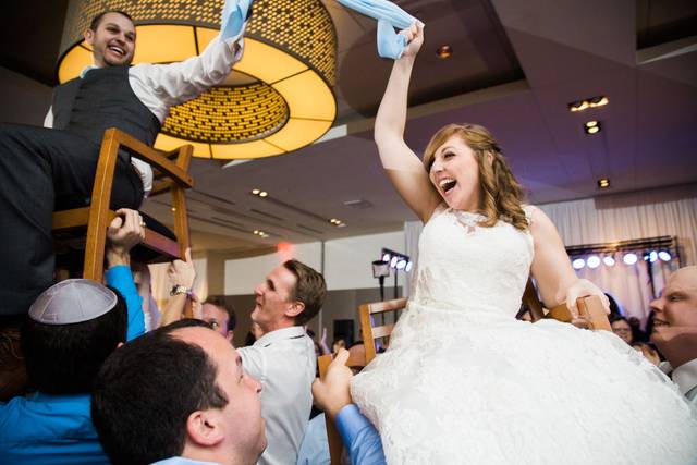 Celebrating the newlyweds