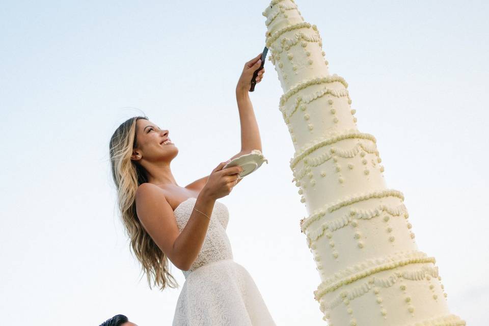 Towering 10 Foot Cake