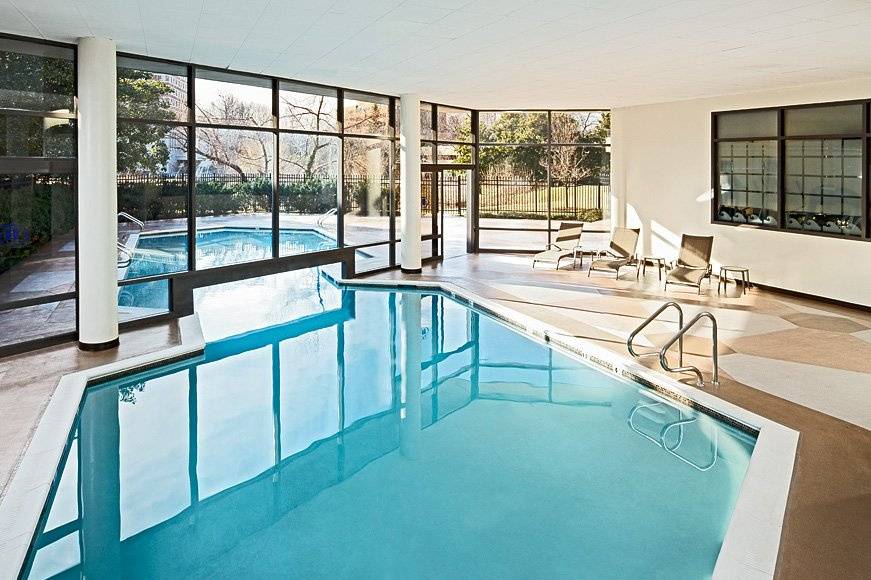 Indoor and outdoor pool