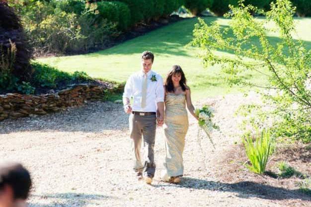 Walking Newlyweds