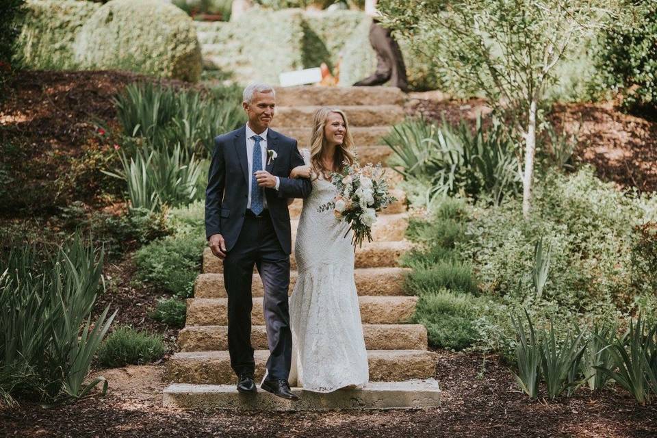 Father Walking the Bride Down