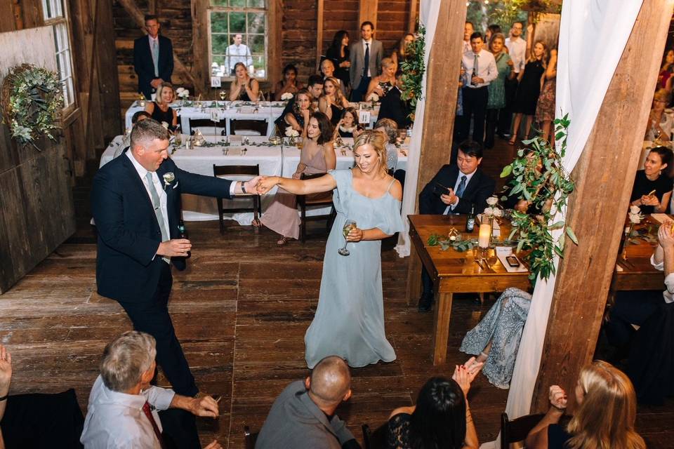 Bridal party entrance