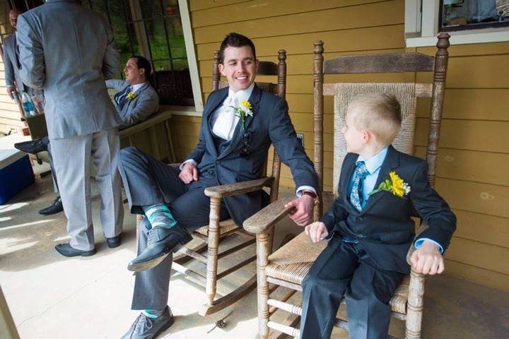 Groomsmen at the Cottage