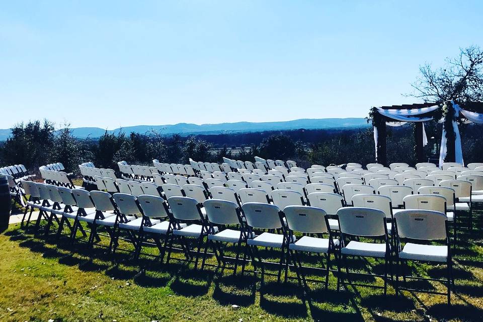 Hillside ceremony