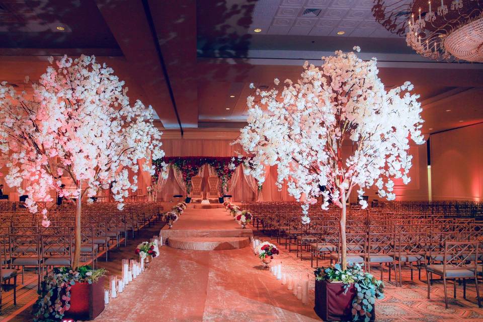 Wedding Stage with Aisle