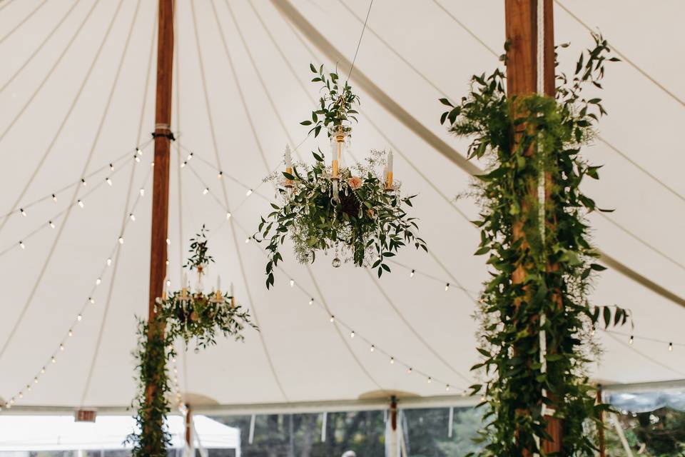 Greenery on our Sailcloth Tent