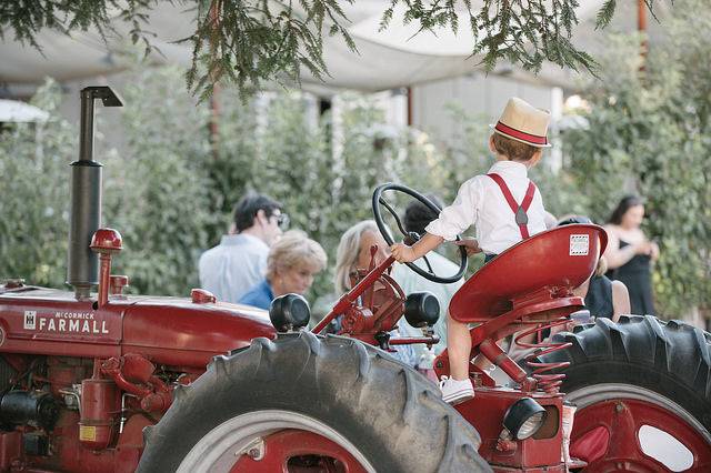 Old farm tractor for picture op!