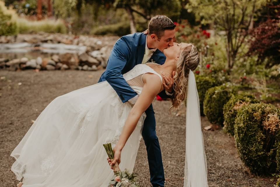 Couple by the river