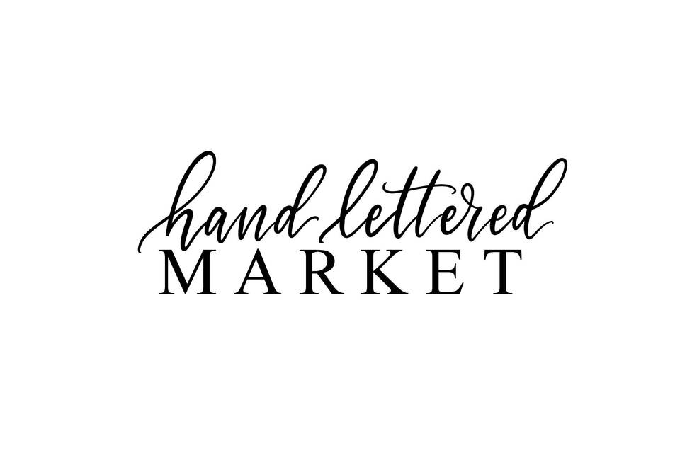 Hand Lettered Market