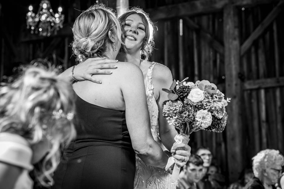 The Bride Handoff with Mom