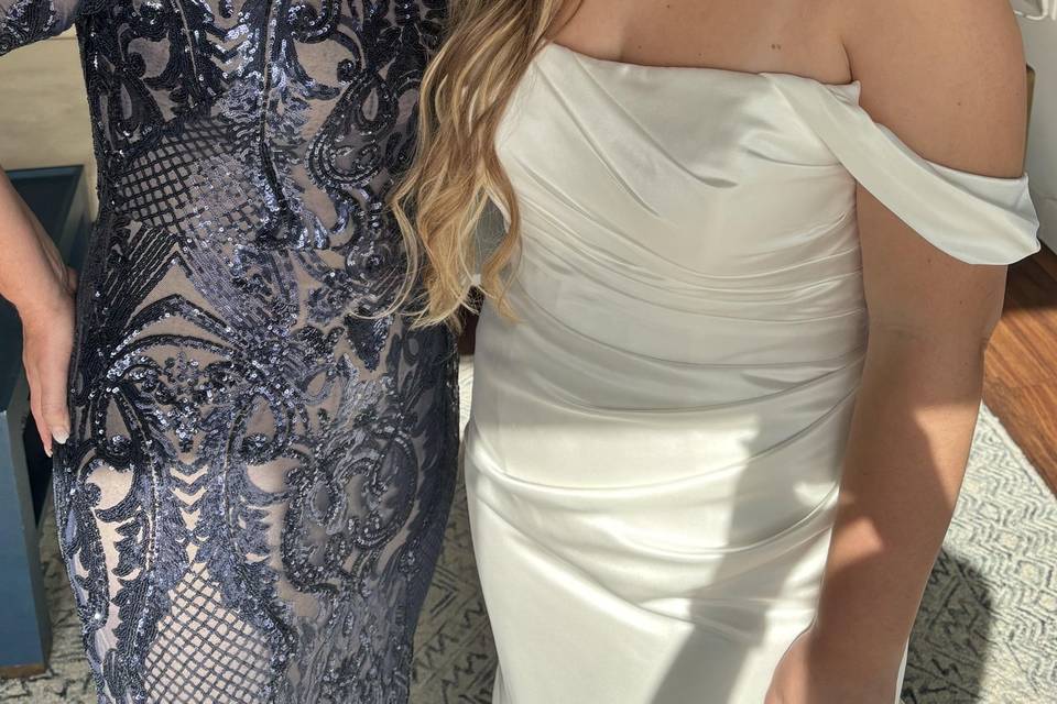 Mom and bride