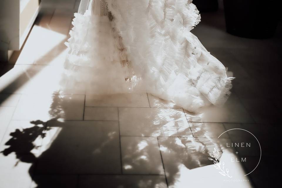 Beautiful sunlight and bride