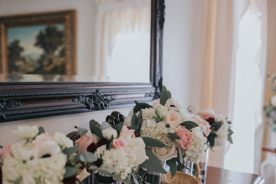 Bouquet on Balcony