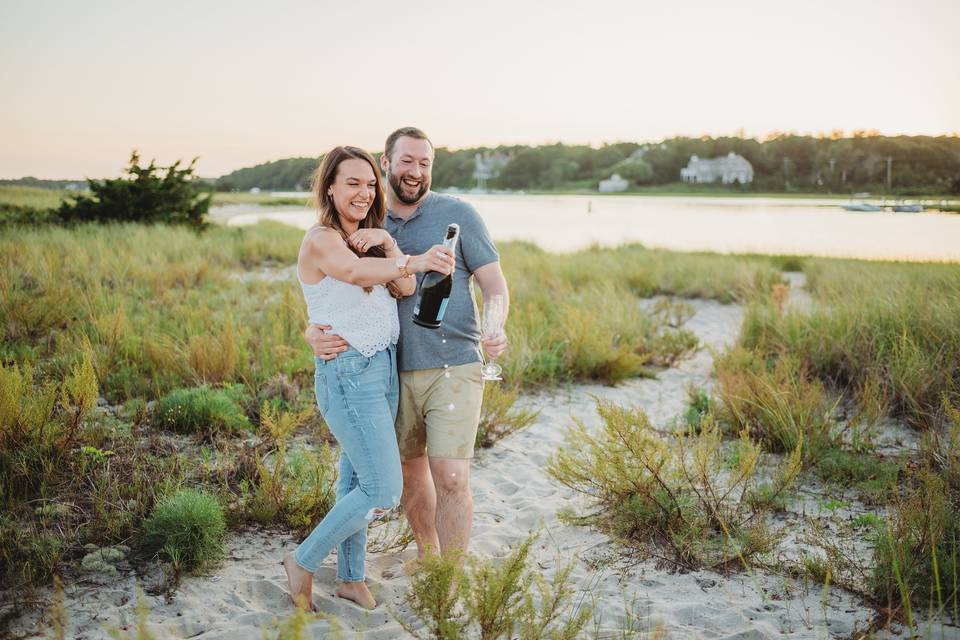 Cape Cod Beach Engagement