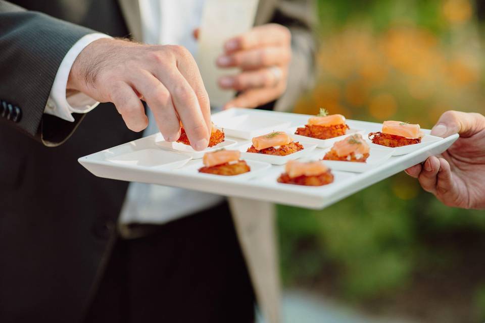 Salmon gravlax