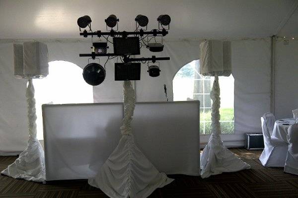 White Wedding Set Up