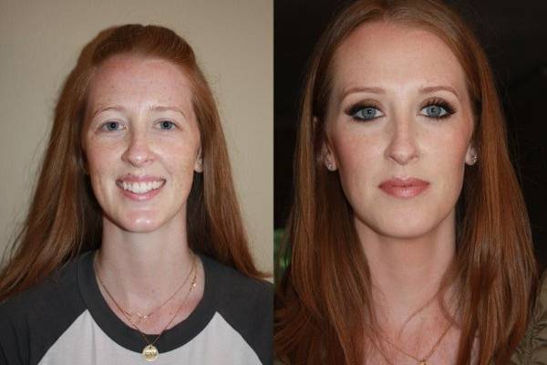 Bridal Trial Makeup - Before & After