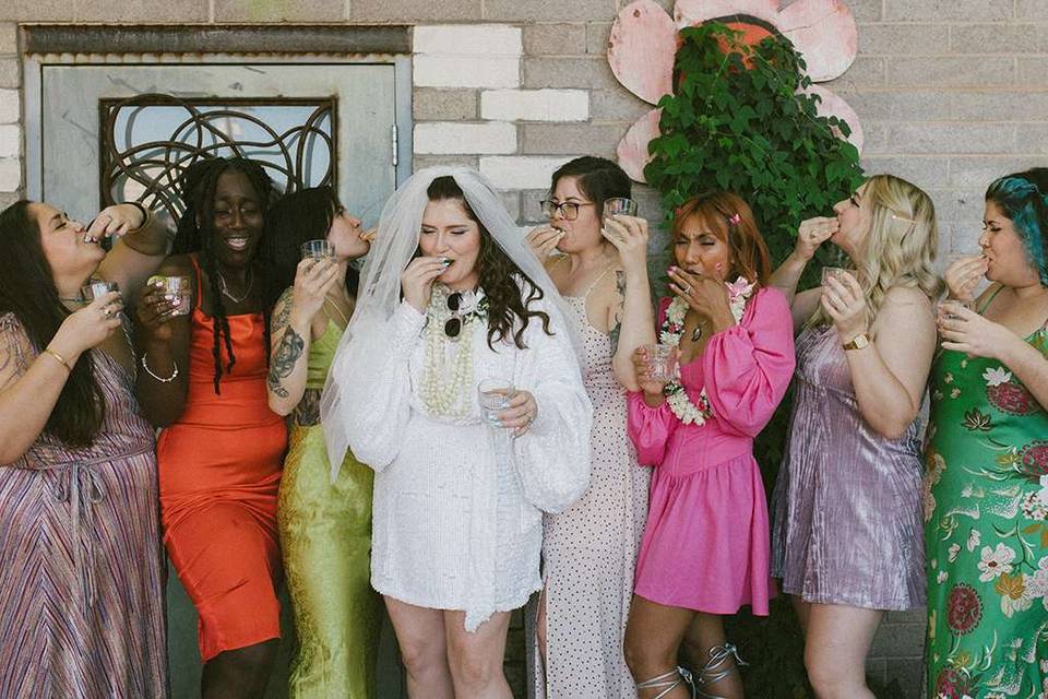 Bride's besties