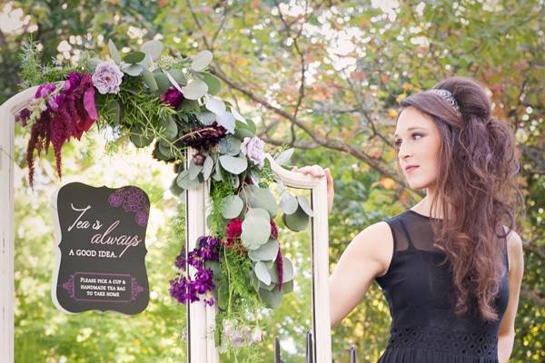 modern/vintage tea party shoot  Location - Knox Farm, East Aurora, NY Vintage rentals & Styling - quaint Photography - Carrie Callahan Photography, LLCFlorals - Costamagna Design Invite/Signage - Janeen Mears Painted Cookies - East Aurora Cookie Dresses & Accessories - Head Over Heels Hair - Ashley Carlson Makeup - Neisha Mua Loose Teas - Purr-fect Tea Models - Jaycie Schiener, Melissa Buckenmeyer, Madhurima Basu-Sajdak