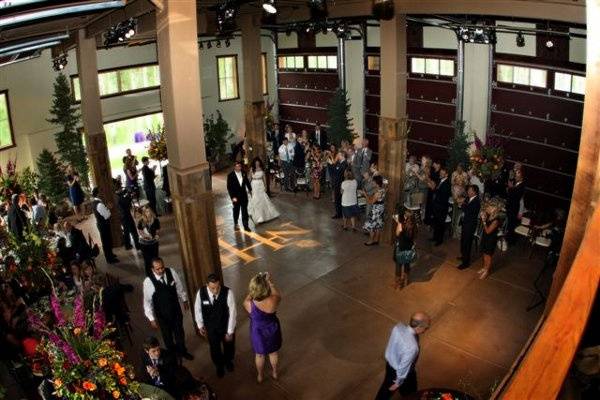 Indoor wedding ceremony