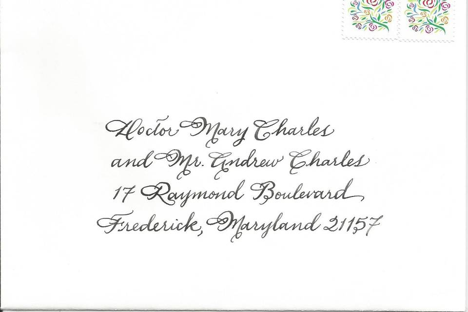 The Spencerian hand is one of the most formal, and the preferred lettering style of The White House.