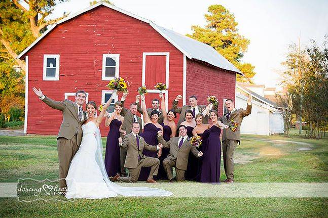 Newlyweds and their guests