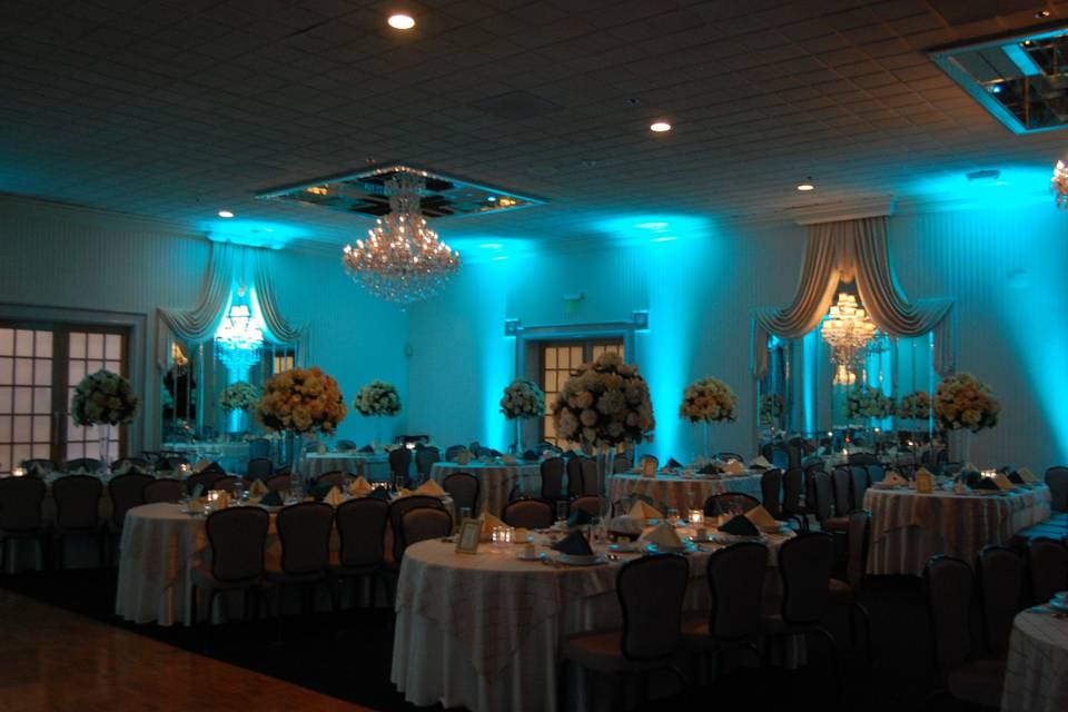 Wedding reception area