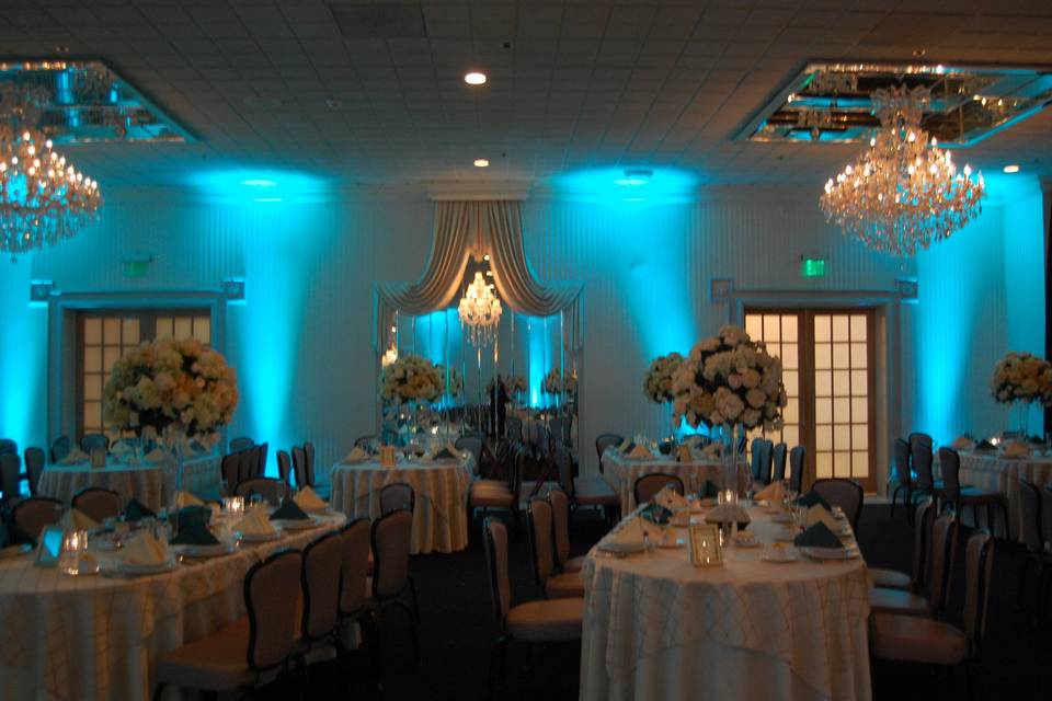 Wedding reception area