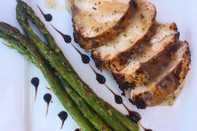 Balsamic garnish design