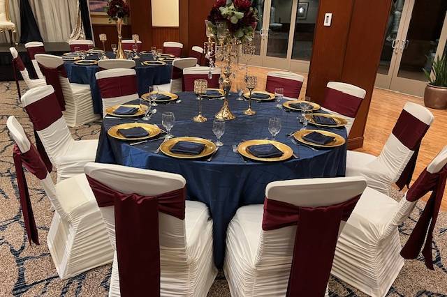 Navy/Burgundy