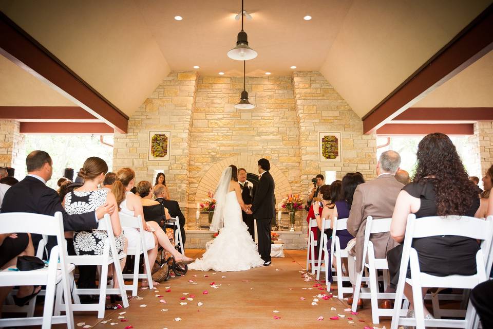 Pavilion wedding ceremony