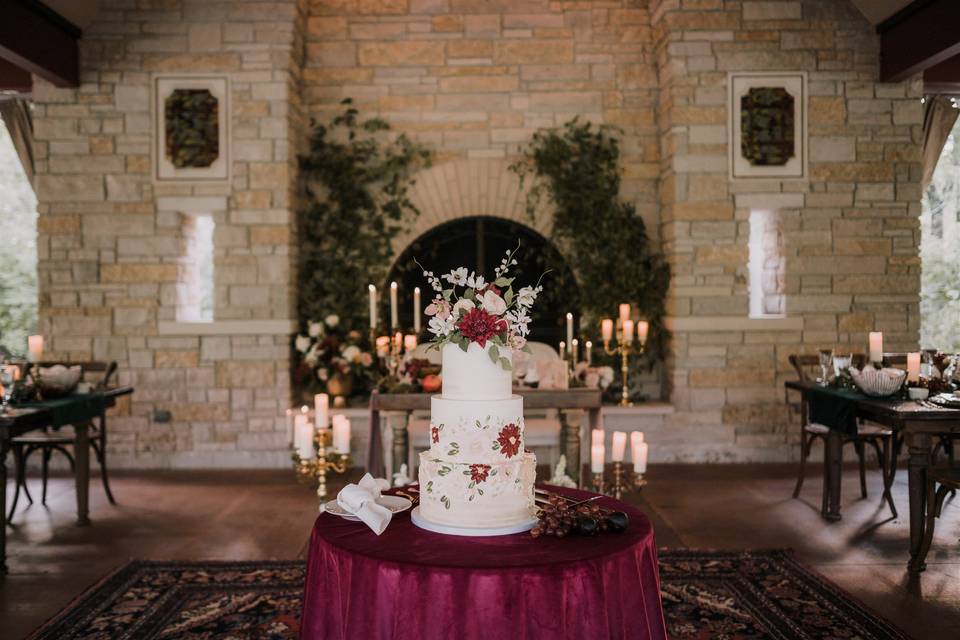 Pavilion cake display.