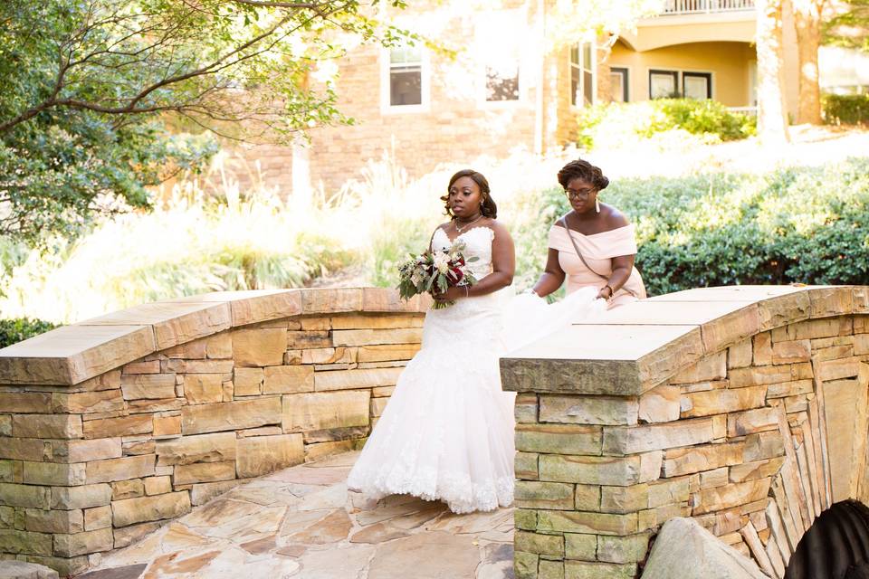 Walking towards ceremony