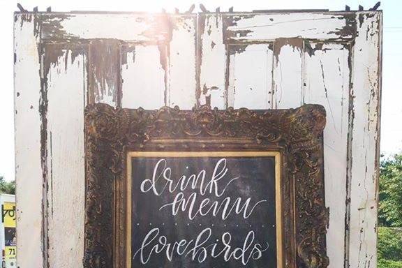 Chalkboard sign